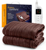 Large Electric Heated Blanket Throw Fast Heating 160x130cm  9-Hours Auto-Off