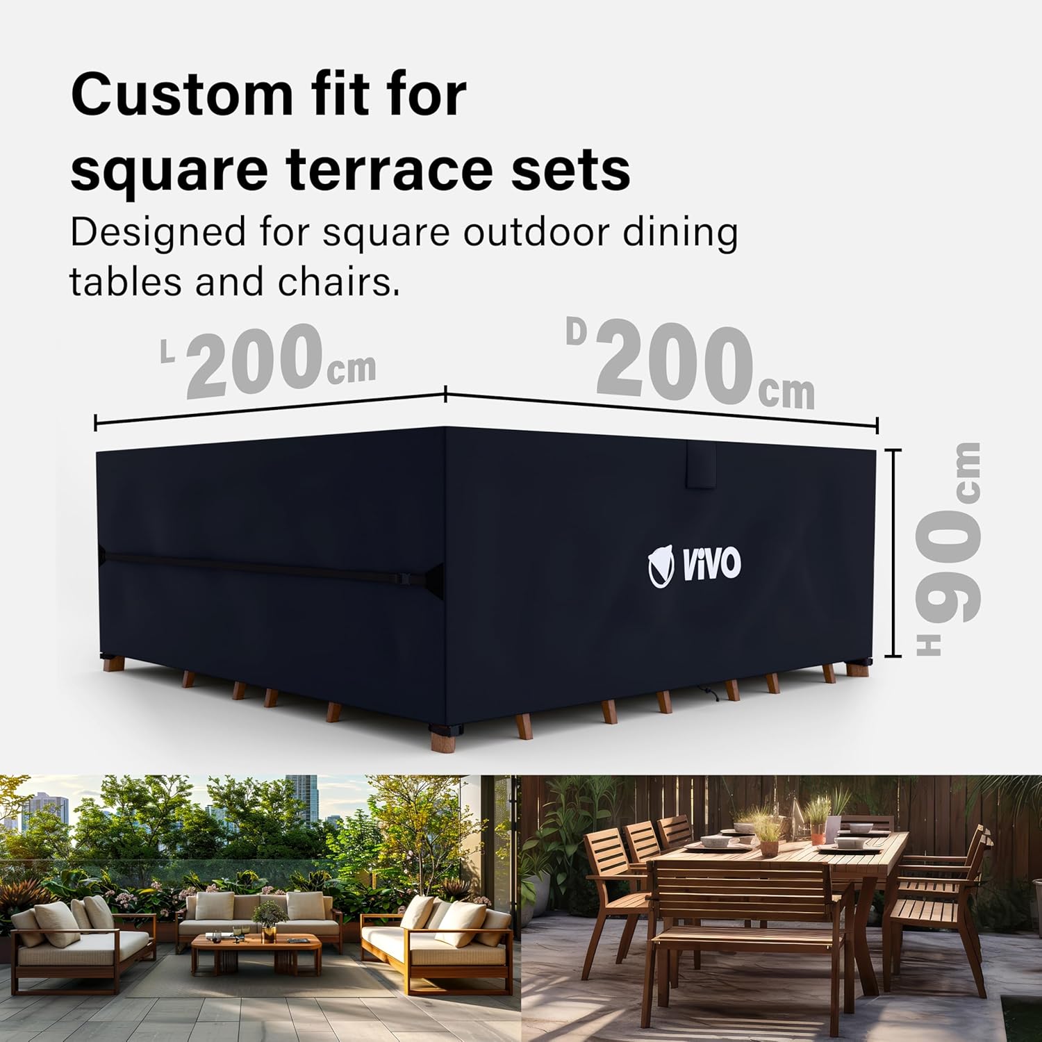 Garden Furniture Cover Rattan Sofa Table Chair Set Oxford Fabric 420D Anti-UV