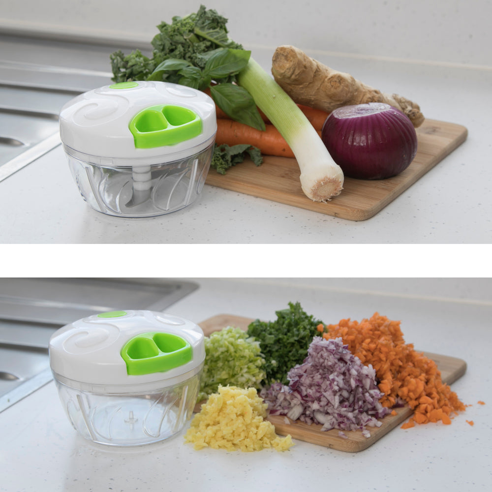 Pull String Hand Press Chopper Manual Food Processor To Slice Vegetables Onions