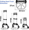 80kg Heavy Duty Folding Aluminium Hand Truck Trolley on Wheels Sack Cart