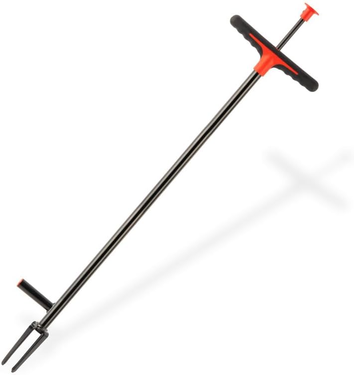 Weed Puller Stand Up Weeder Hand Tool with 2 Claws Foot & Pedal Long Root Picker.