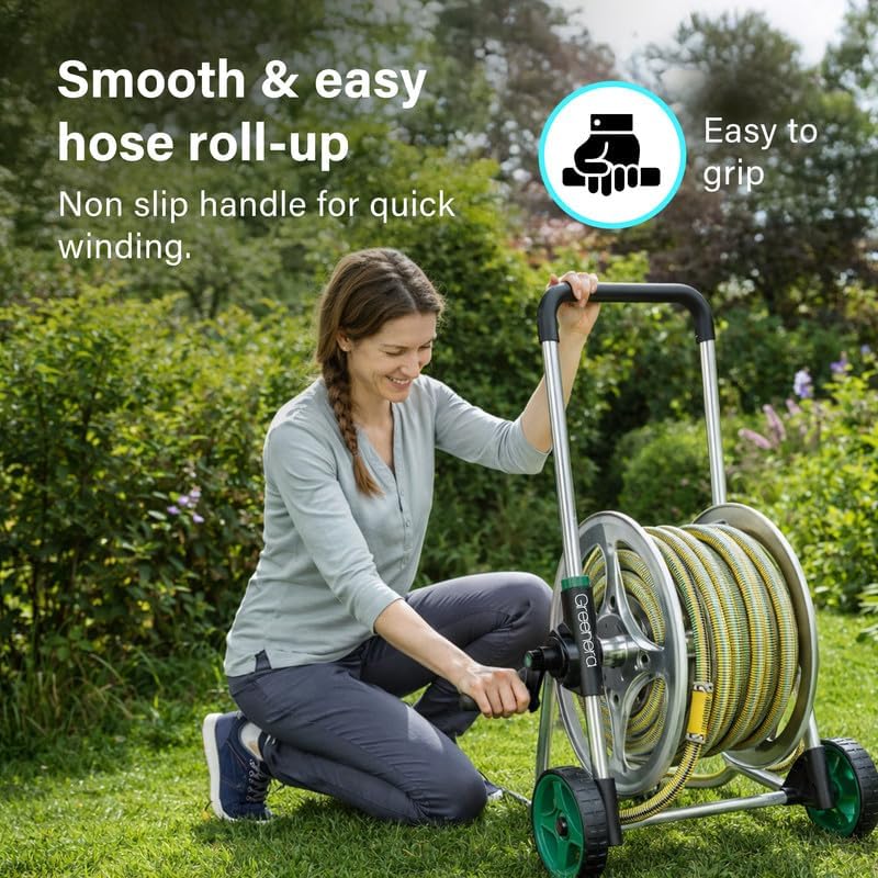 Metal Hose Reel Cart for 1/2