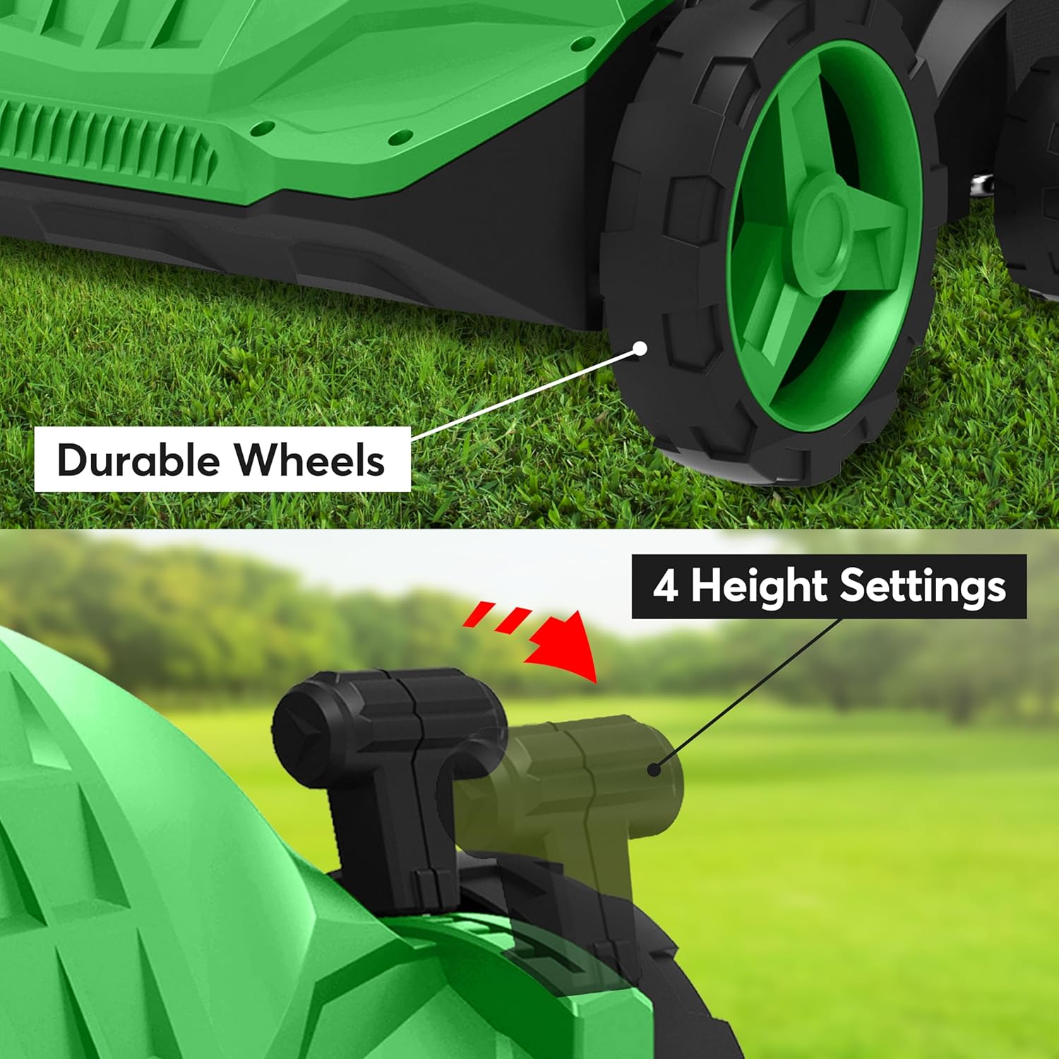 1500w Electric Lawn Scarifier Aerator Lawn Rake 30L Adjustable Foldable Handles