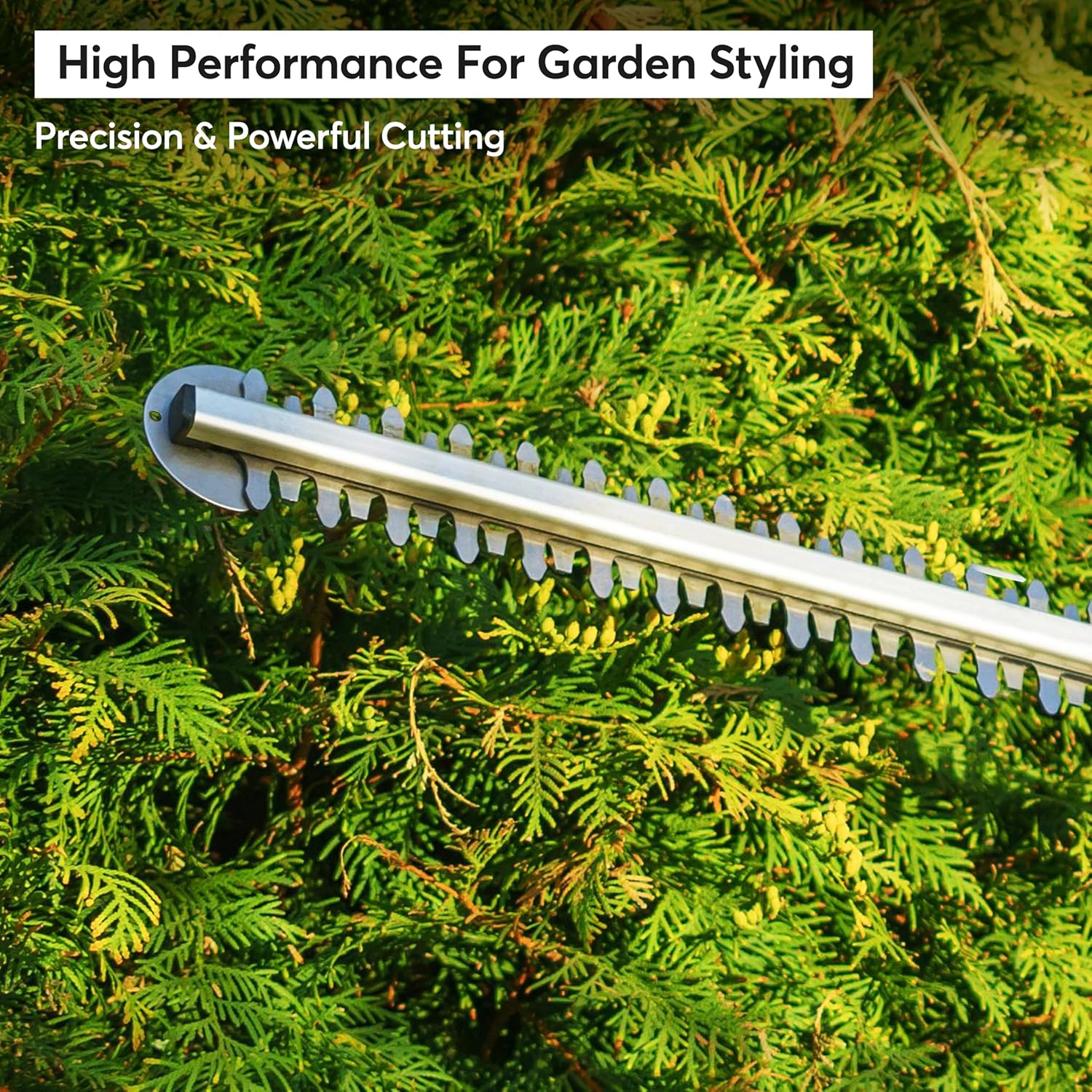 710W Corded Electric Hedge Trimmer Lightweight Cutter 61cm Rotating Handle