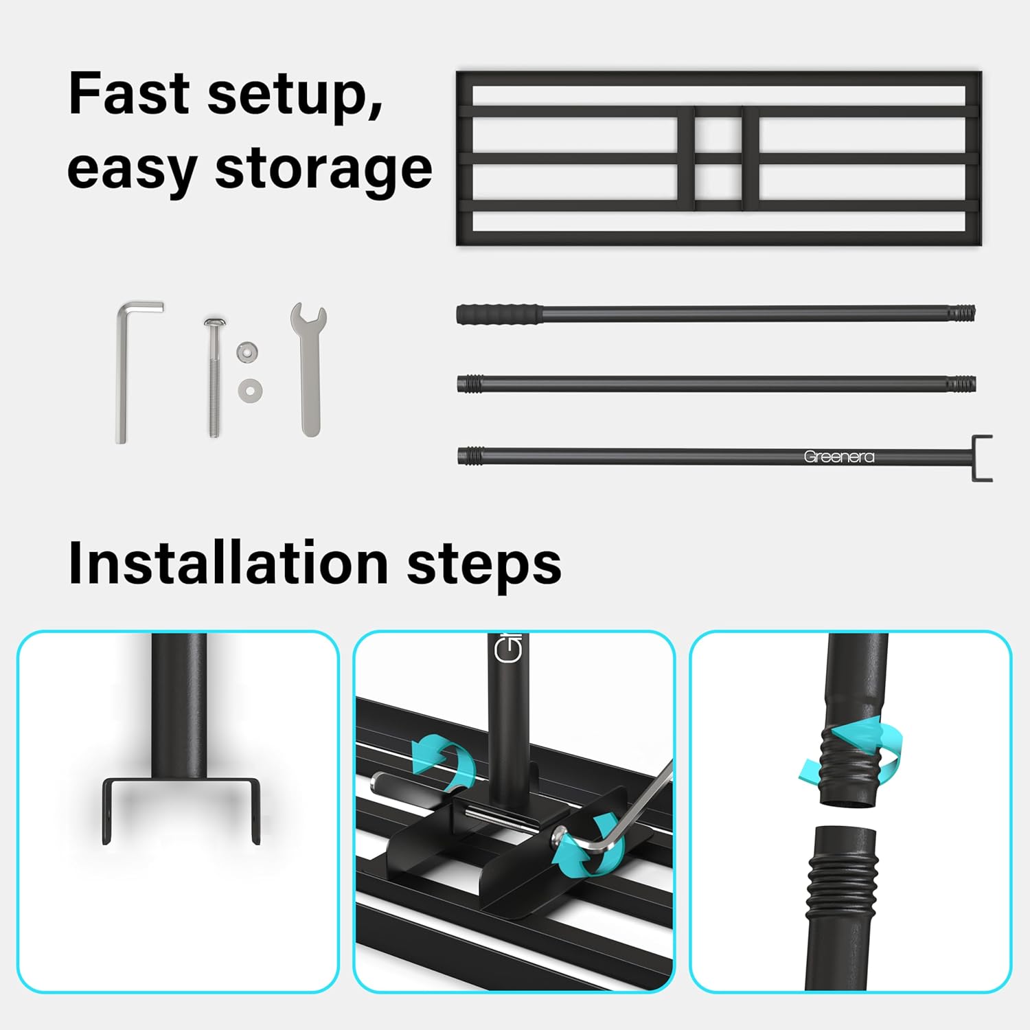 Lawn Leveling Rake Long Handle Heavy Duty Stainless Steel Soil Grass Garden
