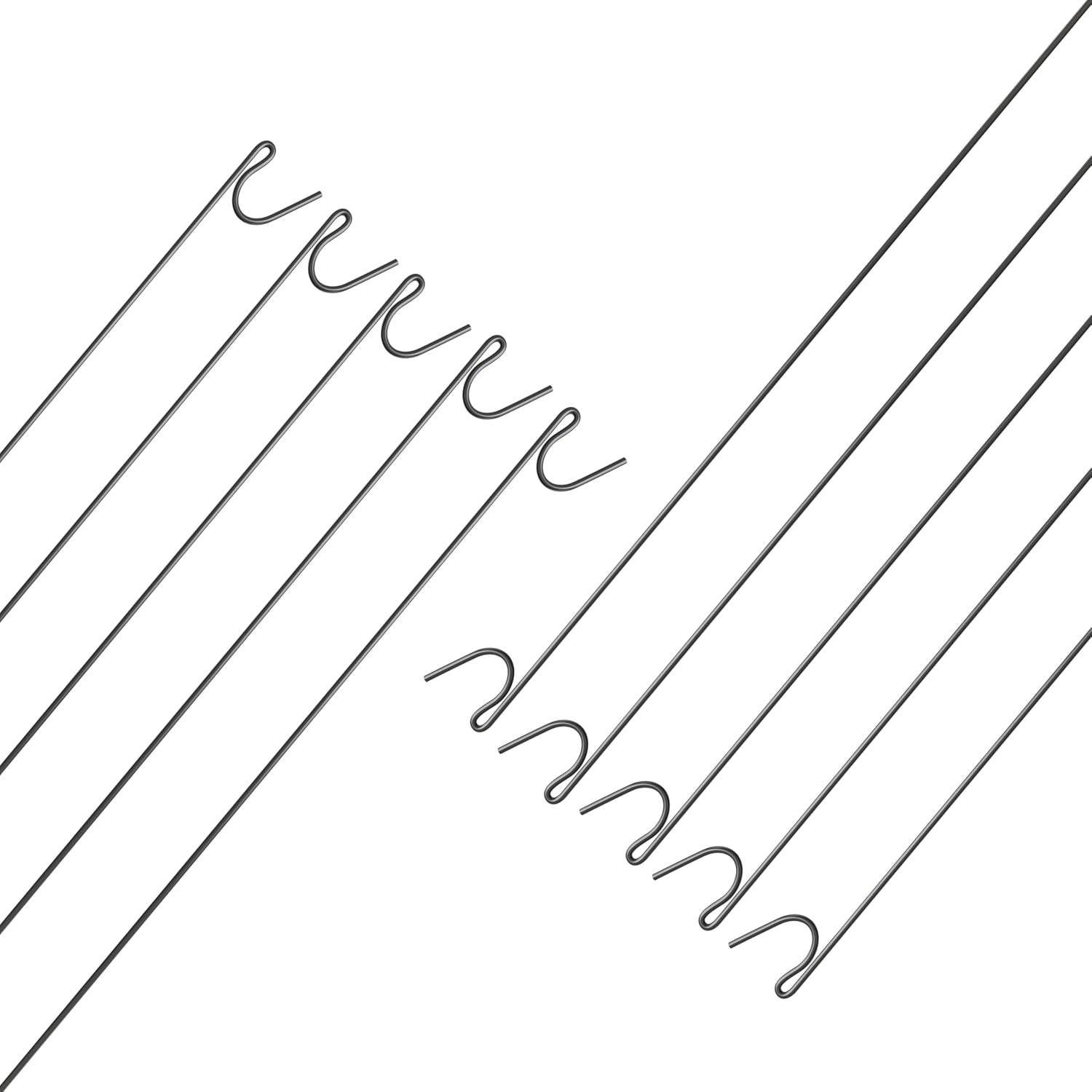 Strong Fencing Pins 10 Pack 1.15m x 8mm Steel Road Barrier Fence Stakes Signage