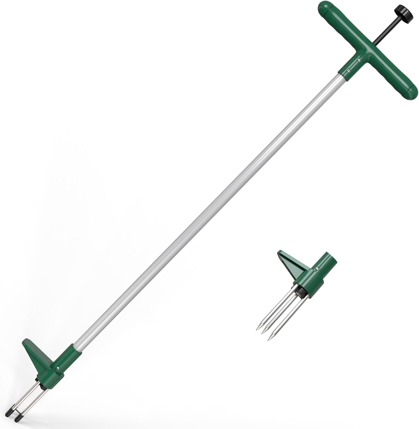 Weed Puller Stand-Up Weeder Removal Tool Long Handle Garden Tool with 3 Claws