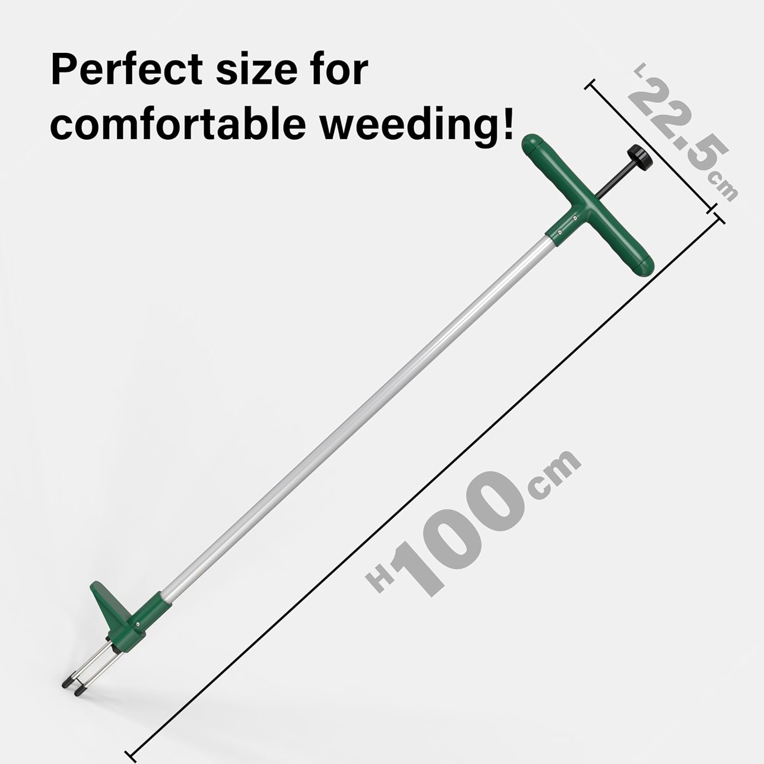 Weed Puller Stand-Up Weeder Removal Tool Long Handle Garden Tool with 3 Claws