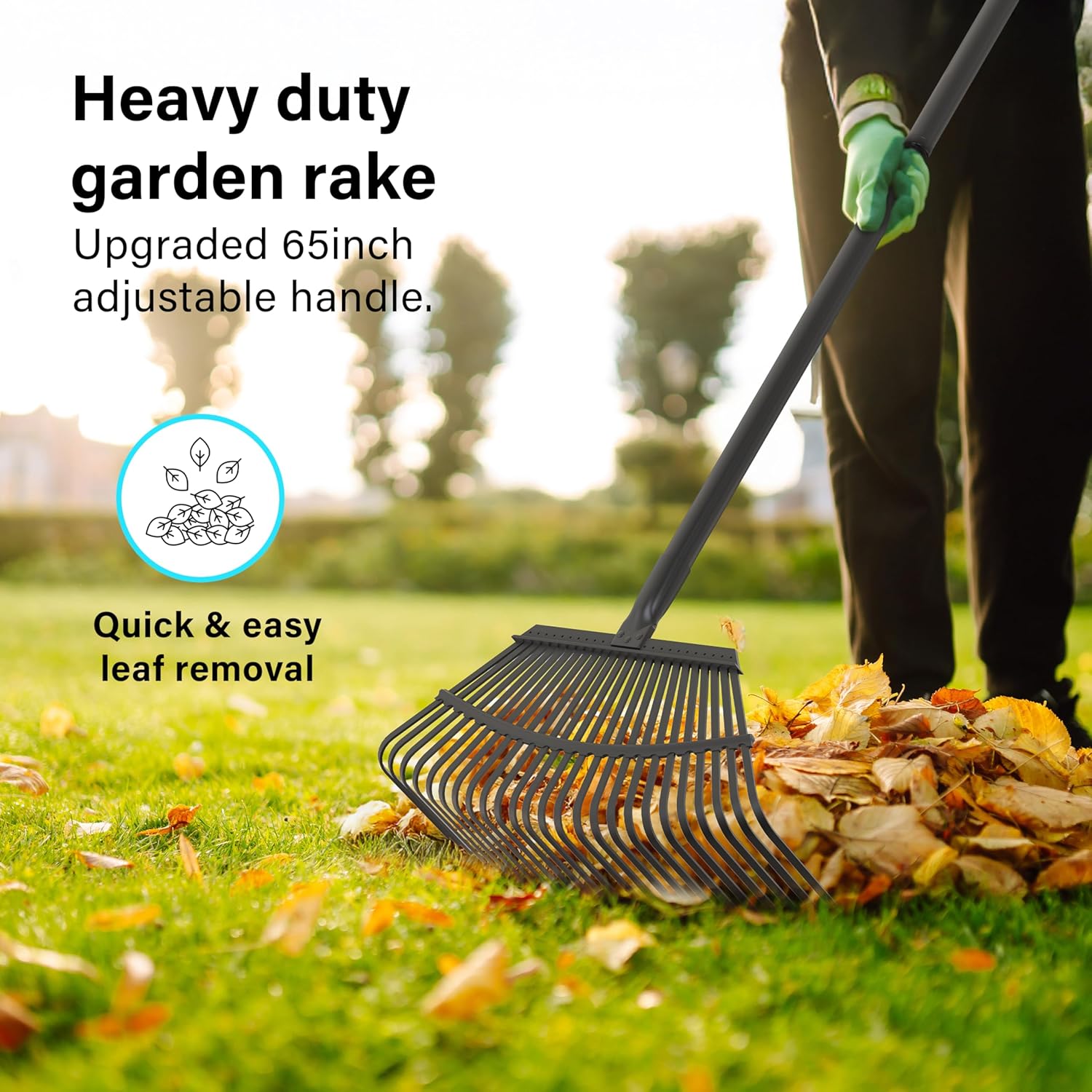Garden Rake Heavy Duty 25-tooth Metal 65