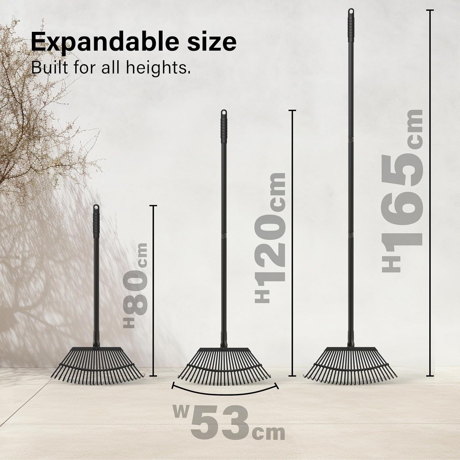 Garden Rake Heavy Duty 25-tooth Metal 65