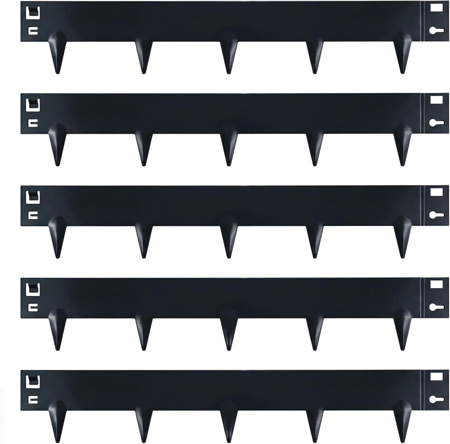 5m Anthracite Galvanised Steel Lawn Edging Garden Border Flexible Strip 8/16cm