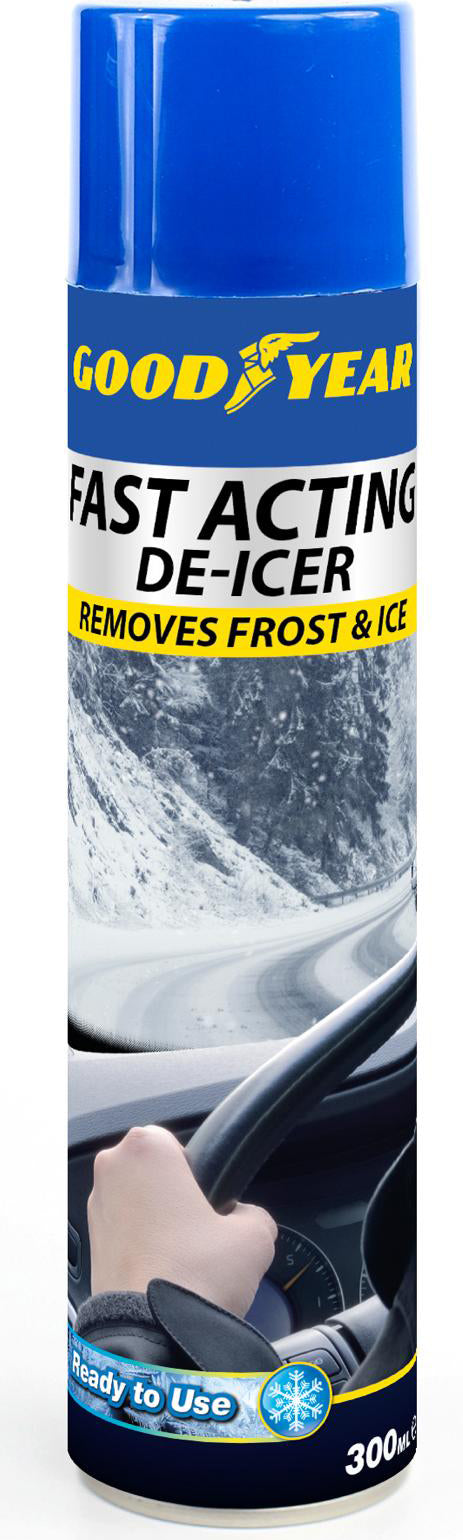 3 x Goodyear De-Icer | Fast Acting | Ready To Use | Remove Frost and Ice Quickly