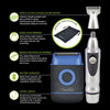 Travel Pro Men's Foil Shaver Groomer Trimming Kit Nose & Beard Trimmer Cordless