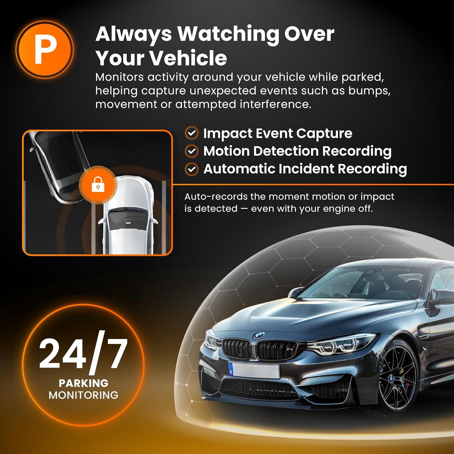 Road Angel Halo Elite 4K 2160p Ultra HD Car Camera Dash Cam Front Rear Wi-Fi