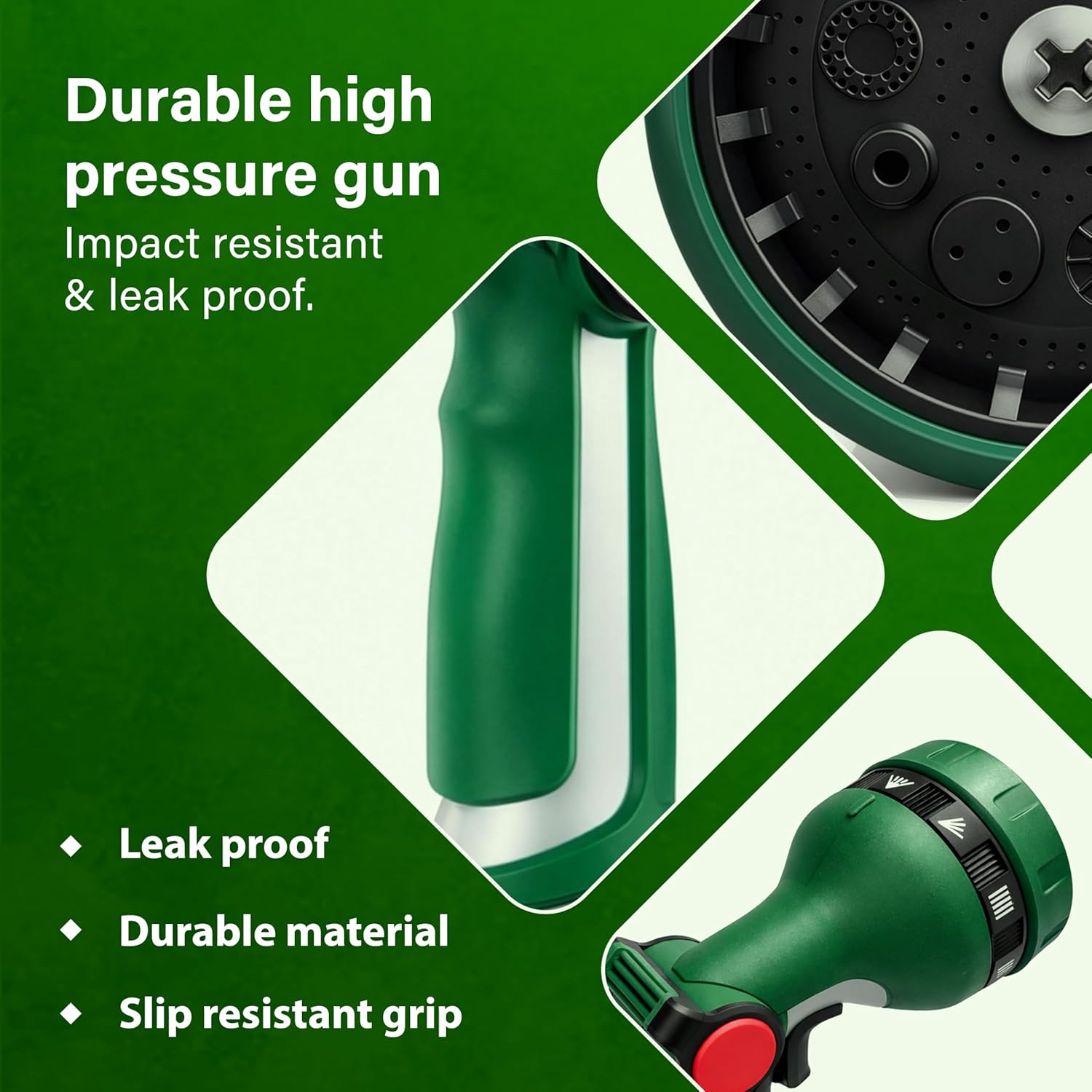 Garden Hose Pipe Spray Gun Water Garden Sprayer 10 Patterns Car Wash Watering