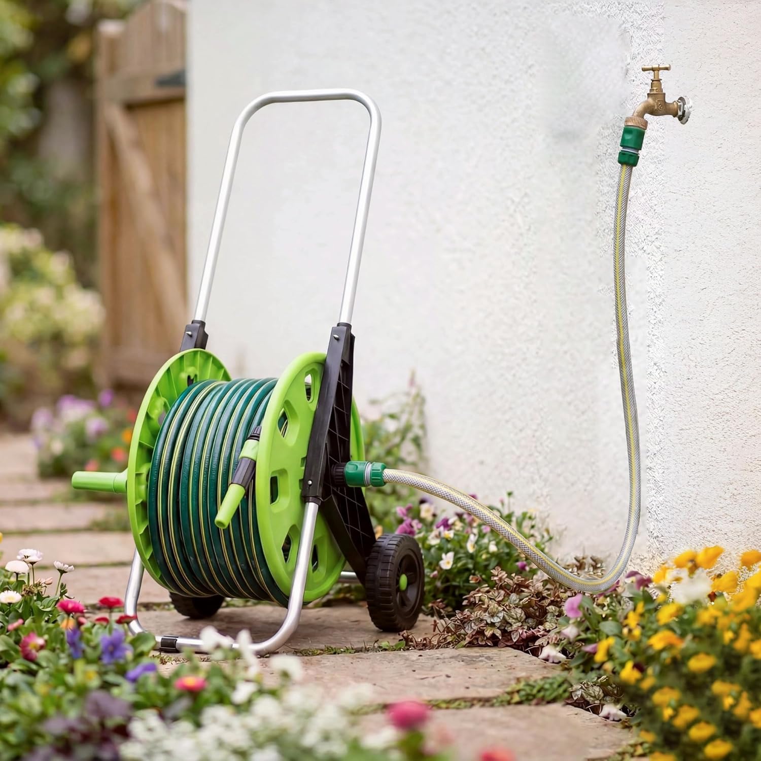 1.5m Short Hose Pipe 11mm Universal Connection Kit 3/4'' Male Threaded Adapter