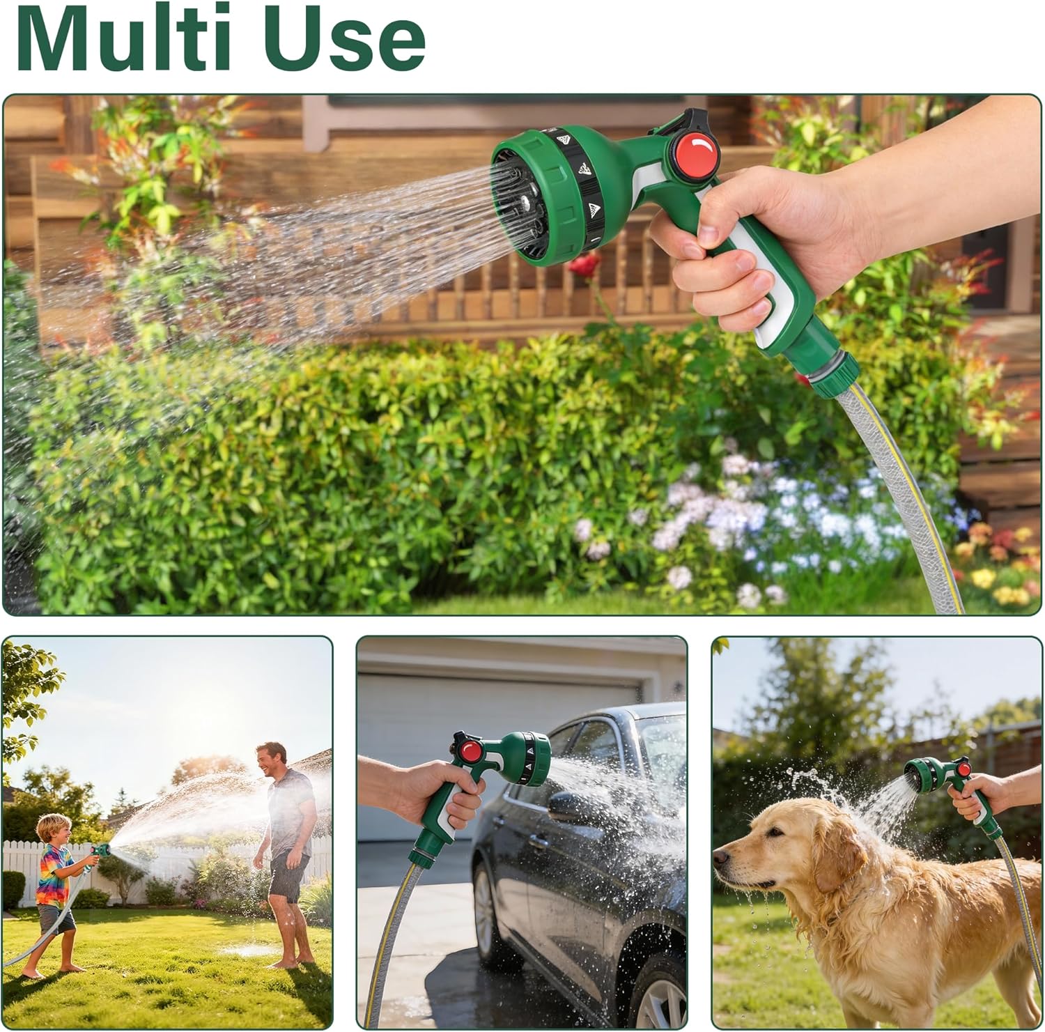 1.5m Short Hose Pipe 11mm Universal Connection Kit 3/4'' Male Threaded Adapter