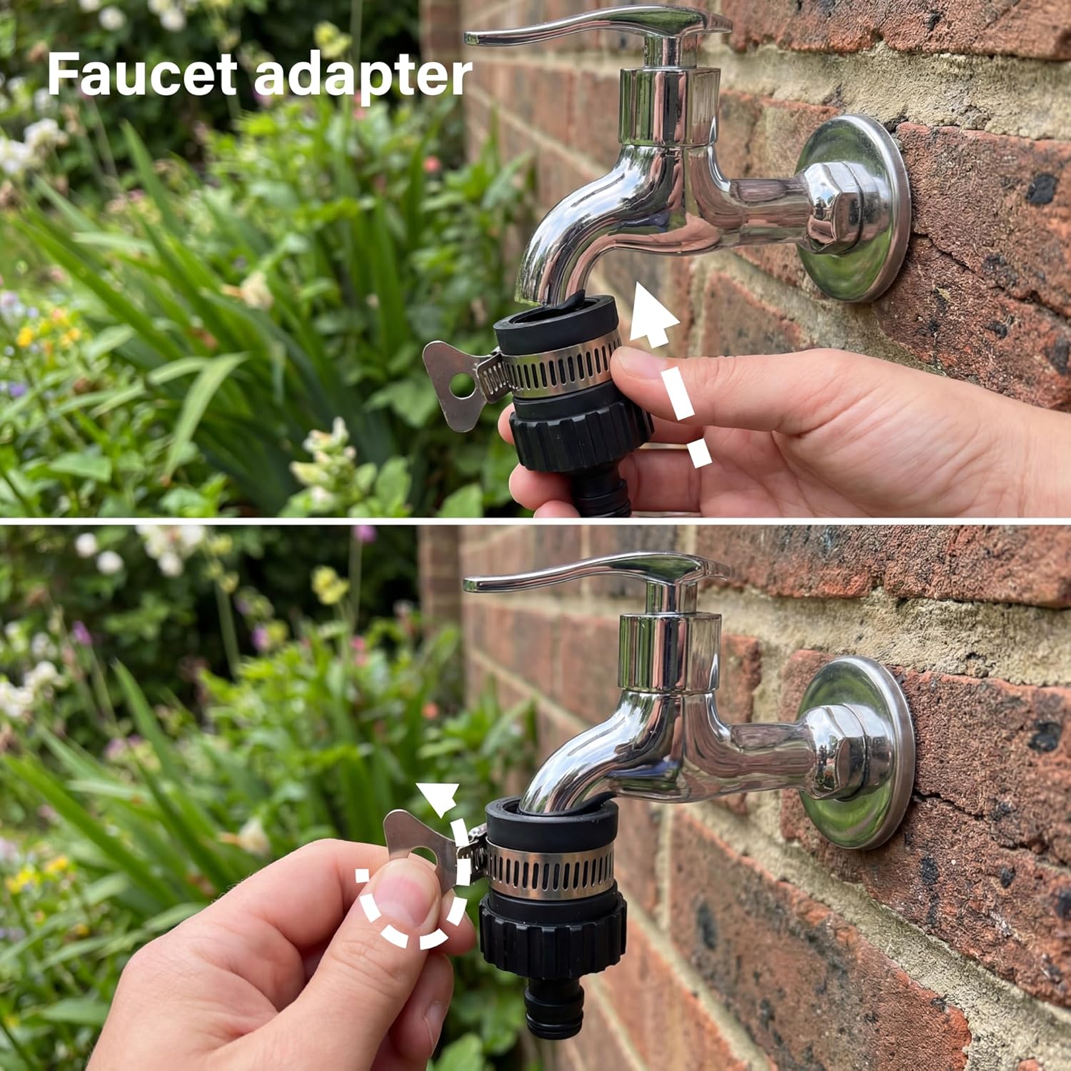Garden Hose Connector Set Nozzle Hose Pipe End Quick Male Connector Waterstop