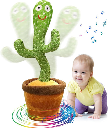 Dancing Cactus Plush Toy Can Singing And Recording To Learn Talking Kids Gift