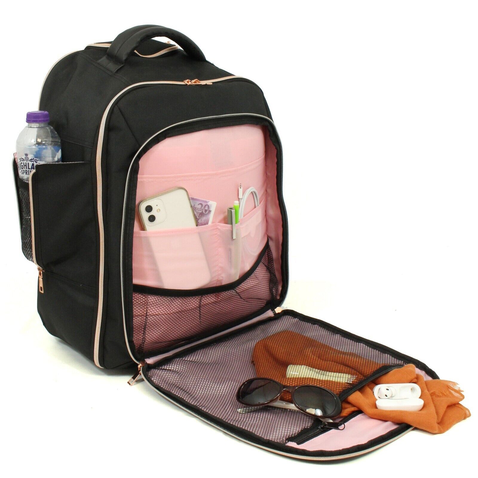 Ryanair Cabin Bag Under Seat 2 Wheel Suitcase Heavy Duty Trolley Bag Easy Jet