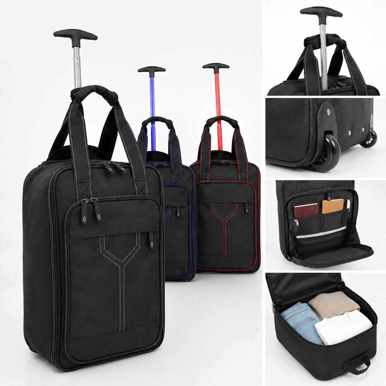 Bordlite 40x25x20 Ryanair Approved Cabin Bag Wheeled Underseat EasyJet