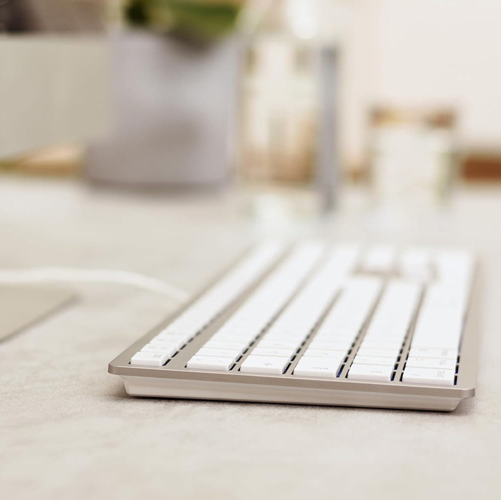 CHERRY USB-C Keyboard For MAC Laptop Wired Quite Key UK QWERTY Layout KC 6000C