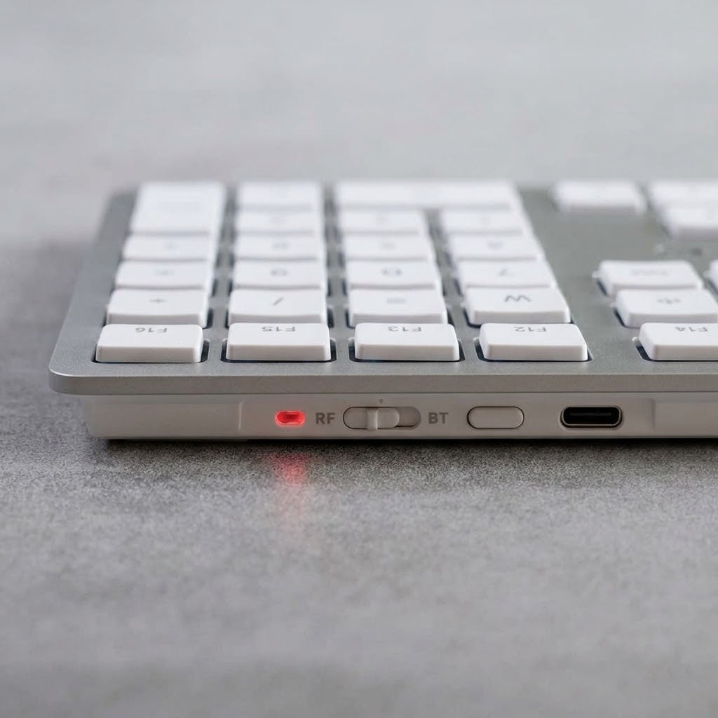 Cherry KW 9100 Slim Mac Wireless Keyboard QWERTY Bluetooth 2.4 GHz RF Flat Keys