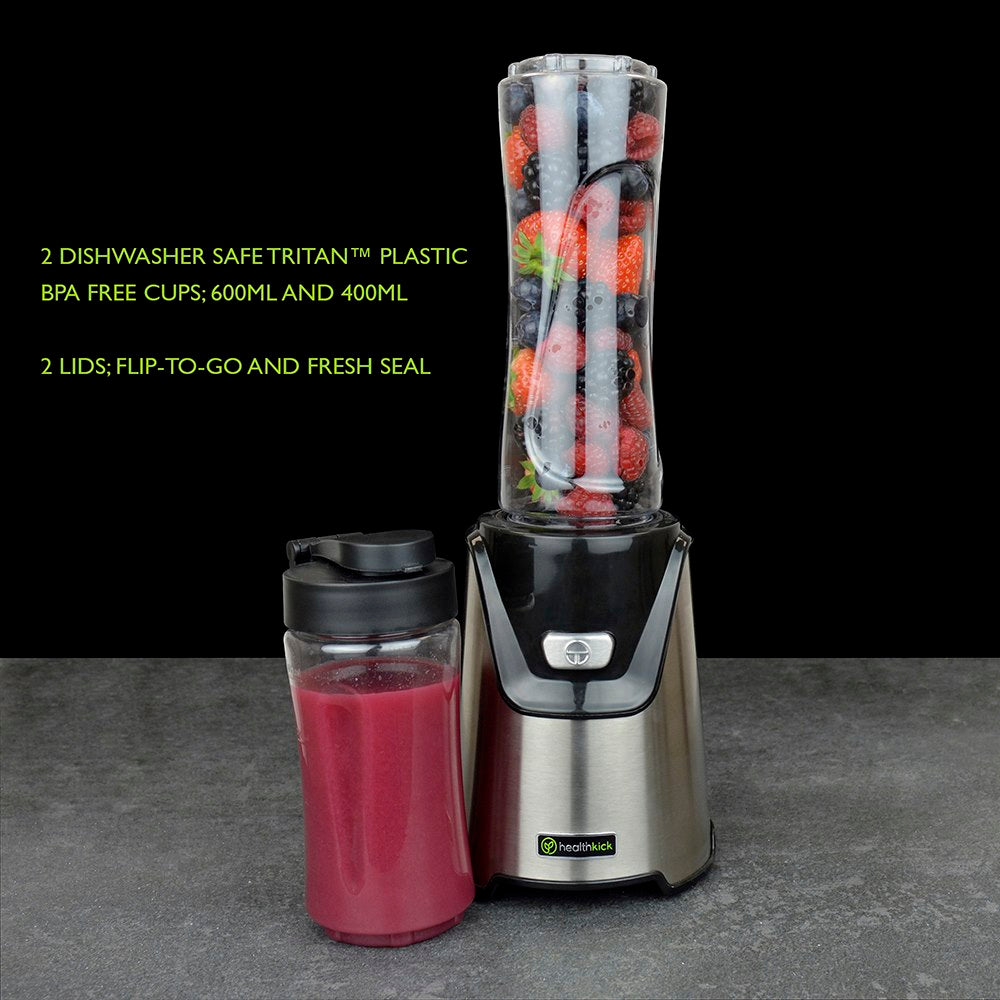 Health Kick 400W Personal Sports Blender Kitchen Tool Easy Clean BPA–Free Cups