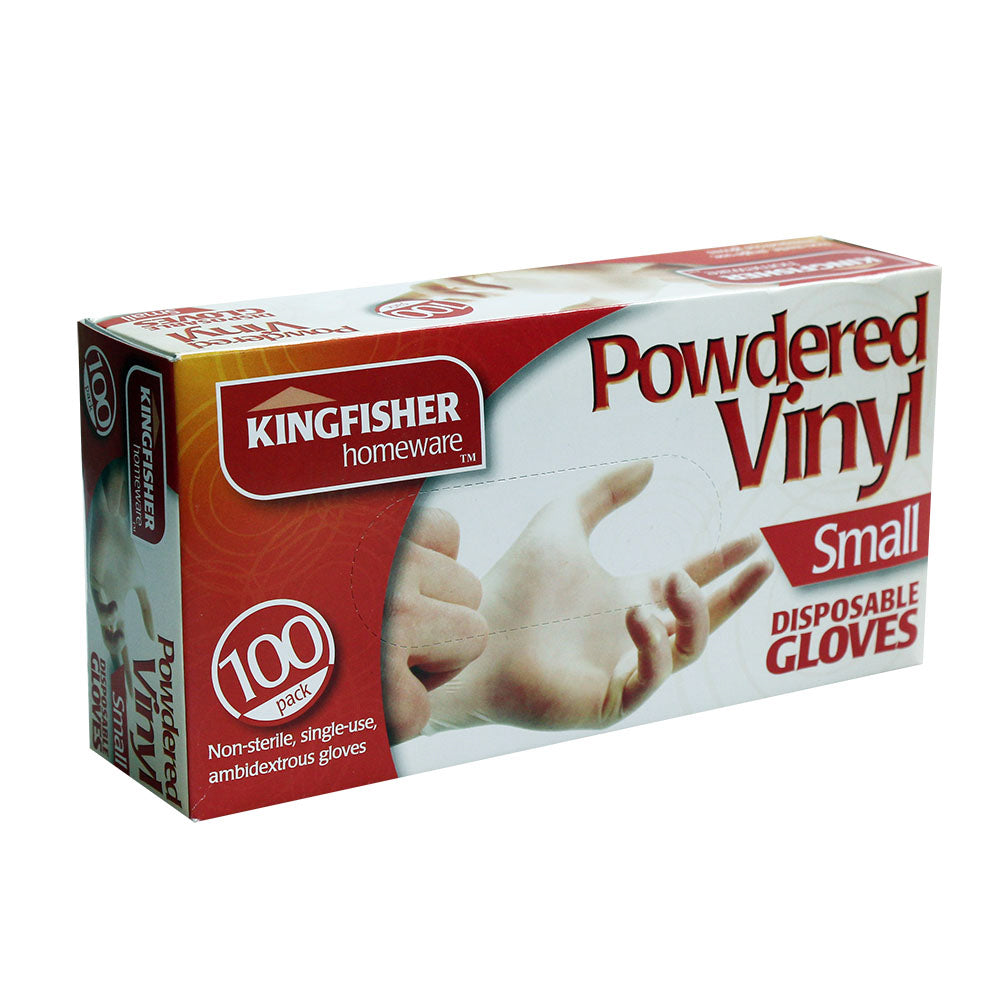 100 Vinyl Gloves Medical Disease Germs Powder Free Protection Hygiene Disposable