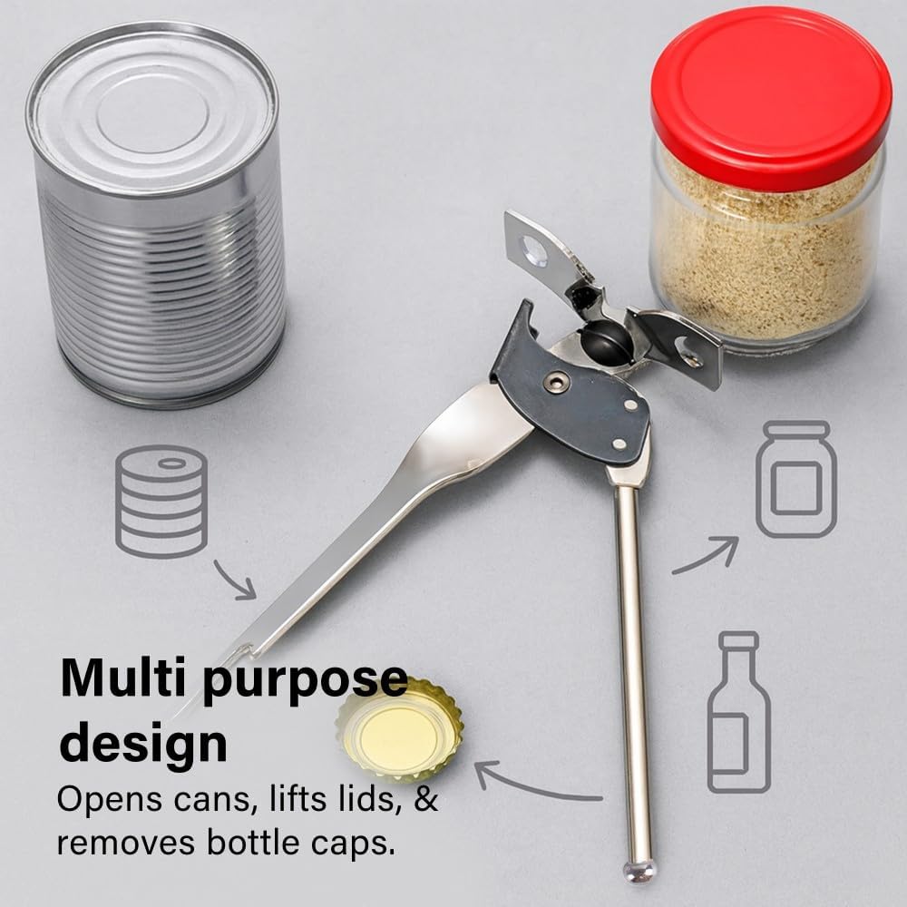Butterfly Stainless Steel Manual Can Bottle Opener Durable Smooth Edge Rust Free