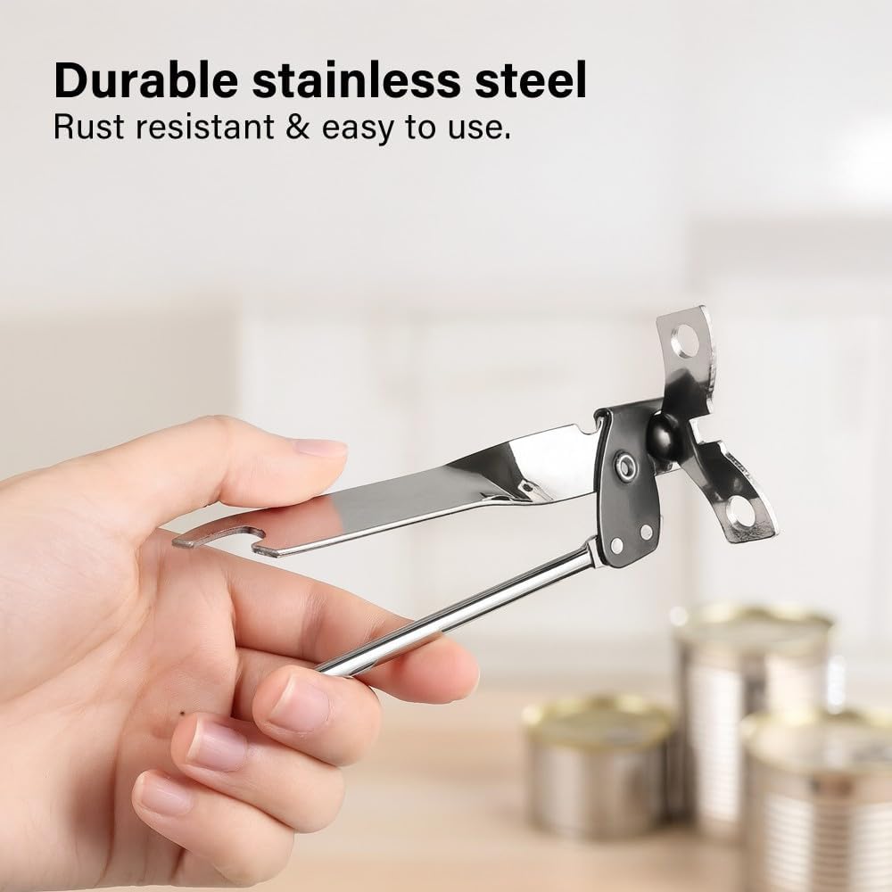 Butterfly Stainless Steel Manual Can Bottle Opener Durable Smooth Edge Rust Free