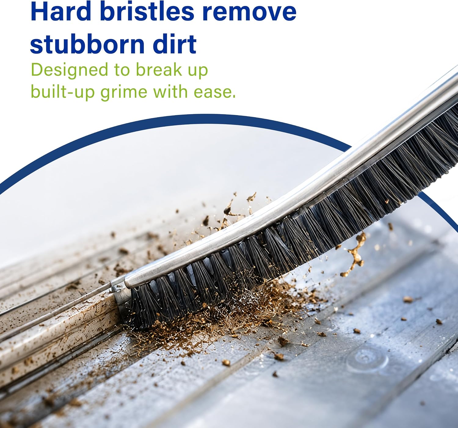 Crevice Cleaning Brushes 3 Pack with Hard Bristles for Tile Grout Window Tracks