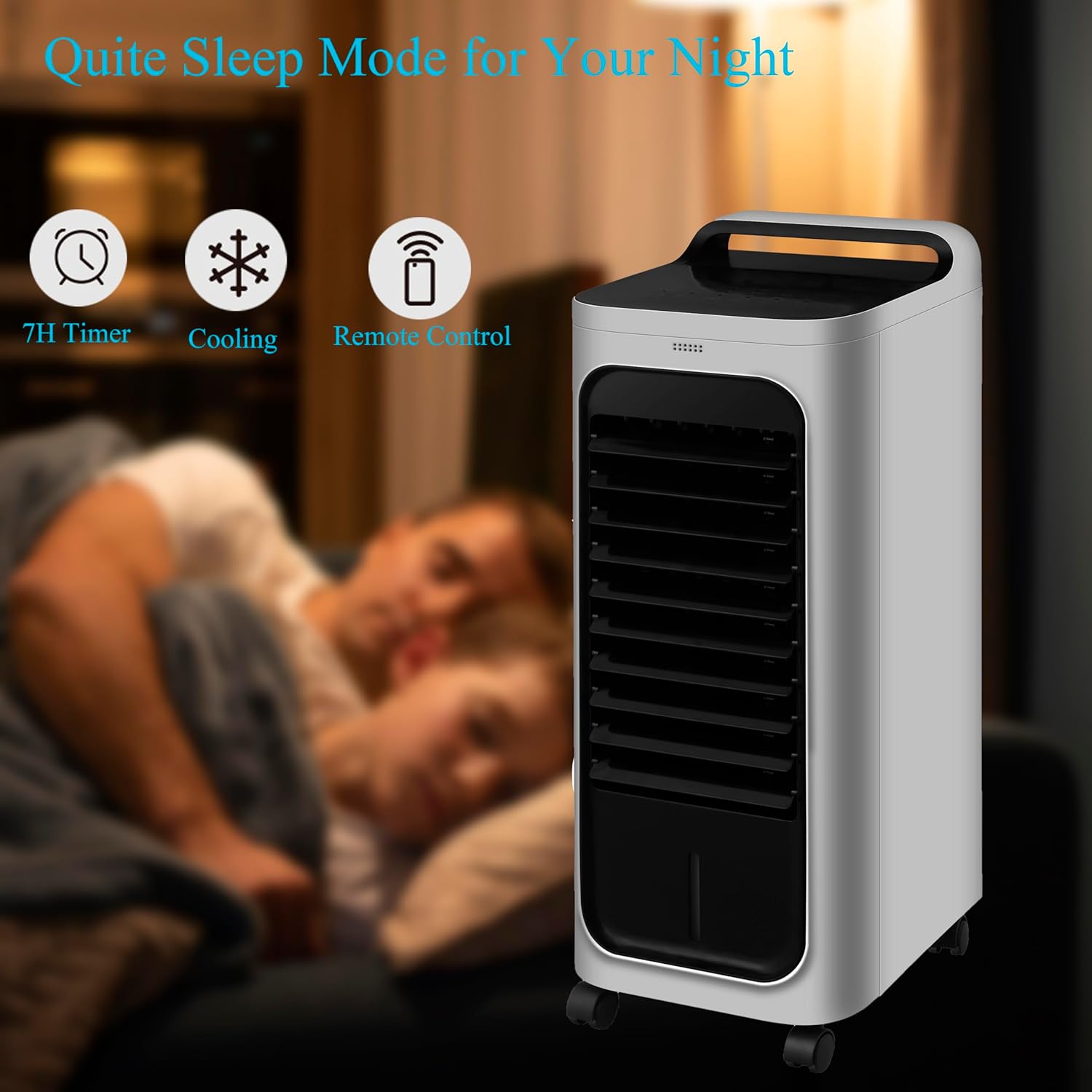 Air Cooler Fan 3 in 1 Portable Mobile Air Conditioner Humidifier Remote Control