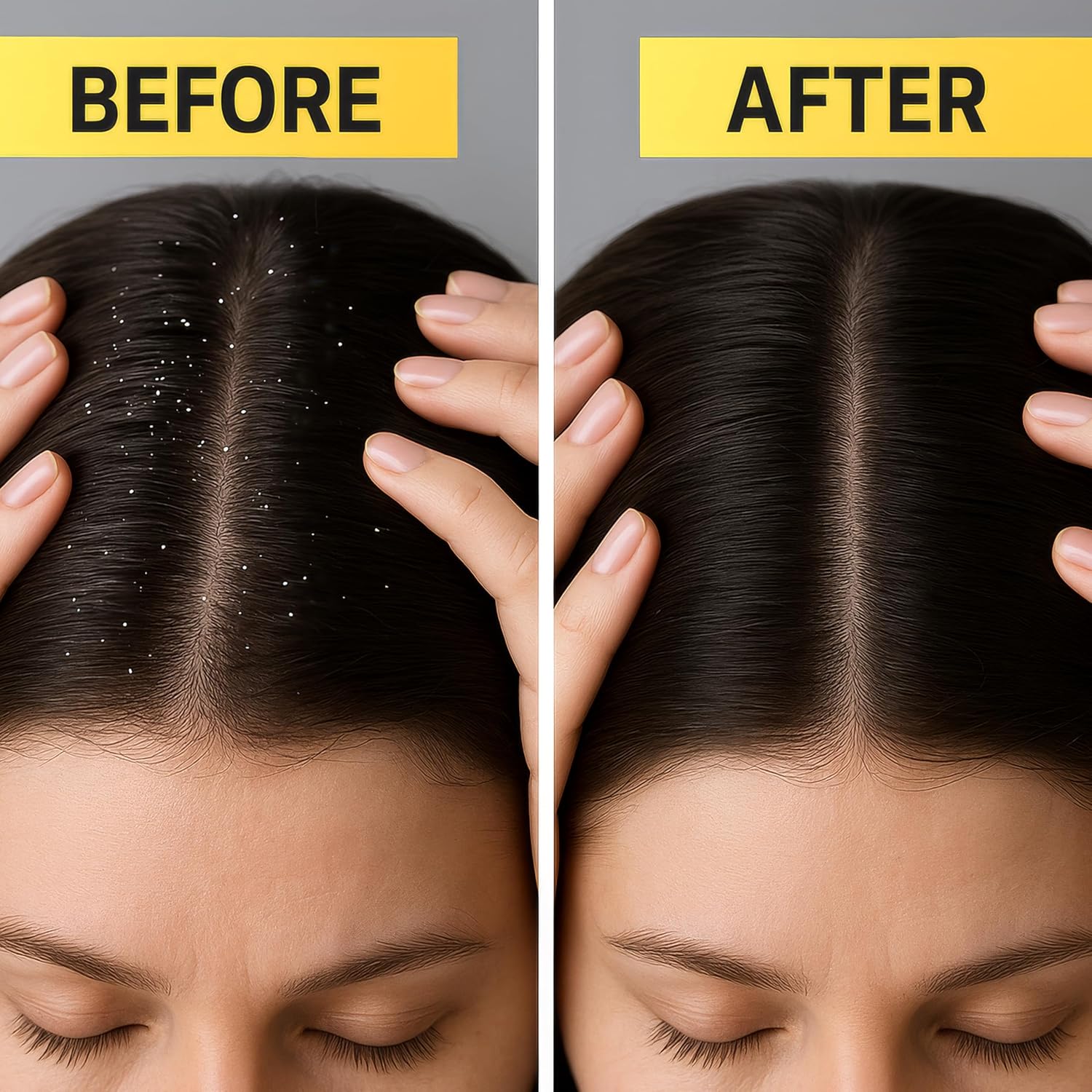 White Nit Comb 2 Pack Double Sided Lice Removal Fine Standard Teeth Wet Dry Hair