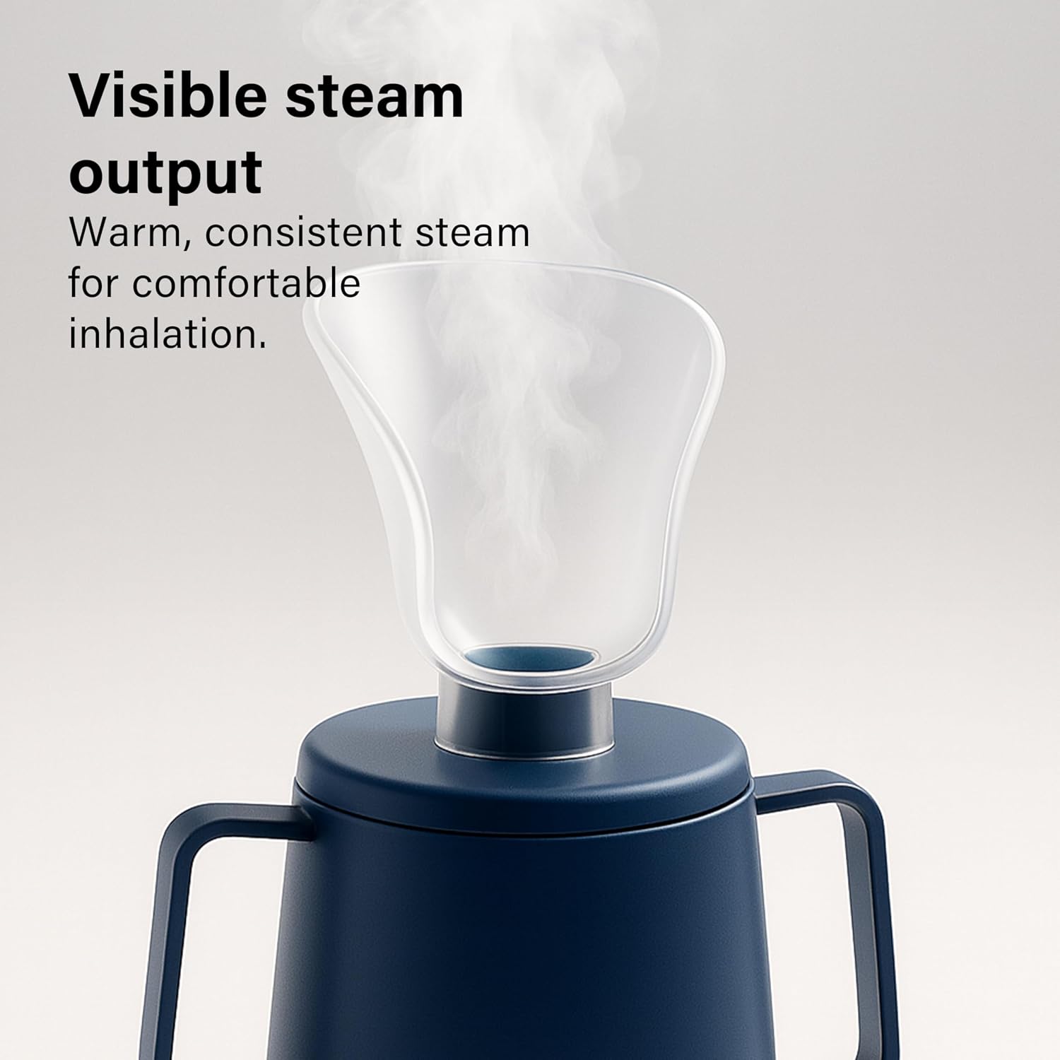 Steam Inhaler Cup Cough Colds Blocked Sinuses Chest Congestion Nasal Mask Relief