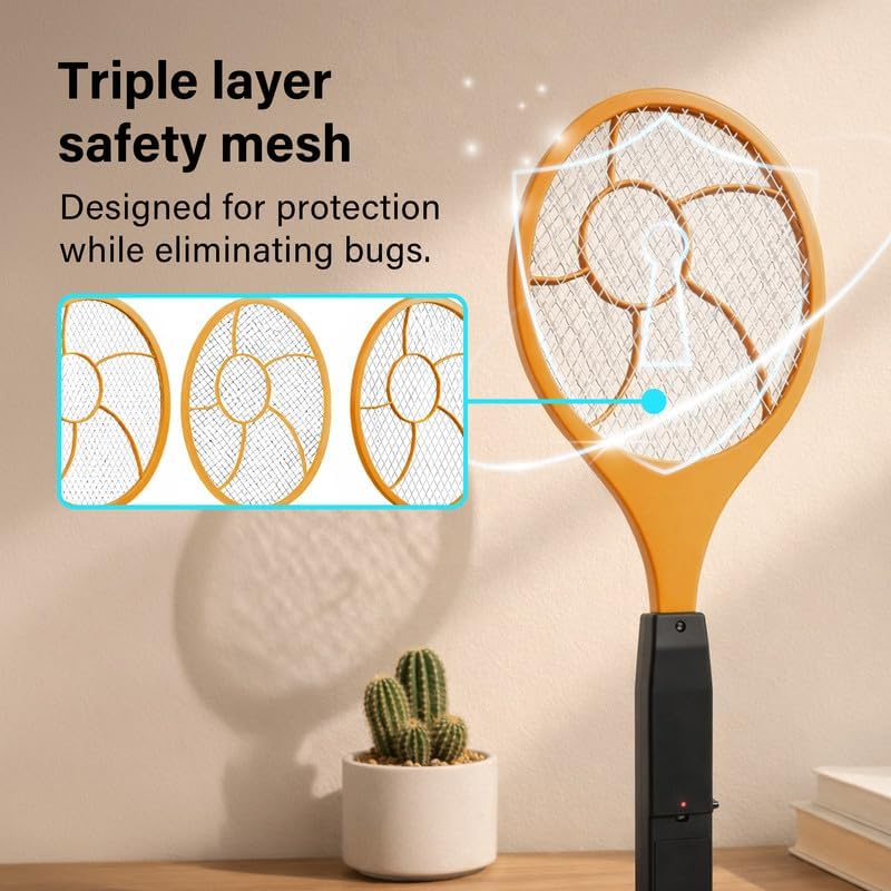 Electric Fly Zapper Killer Swatter Protective Net Layer Pest Control Mosquito