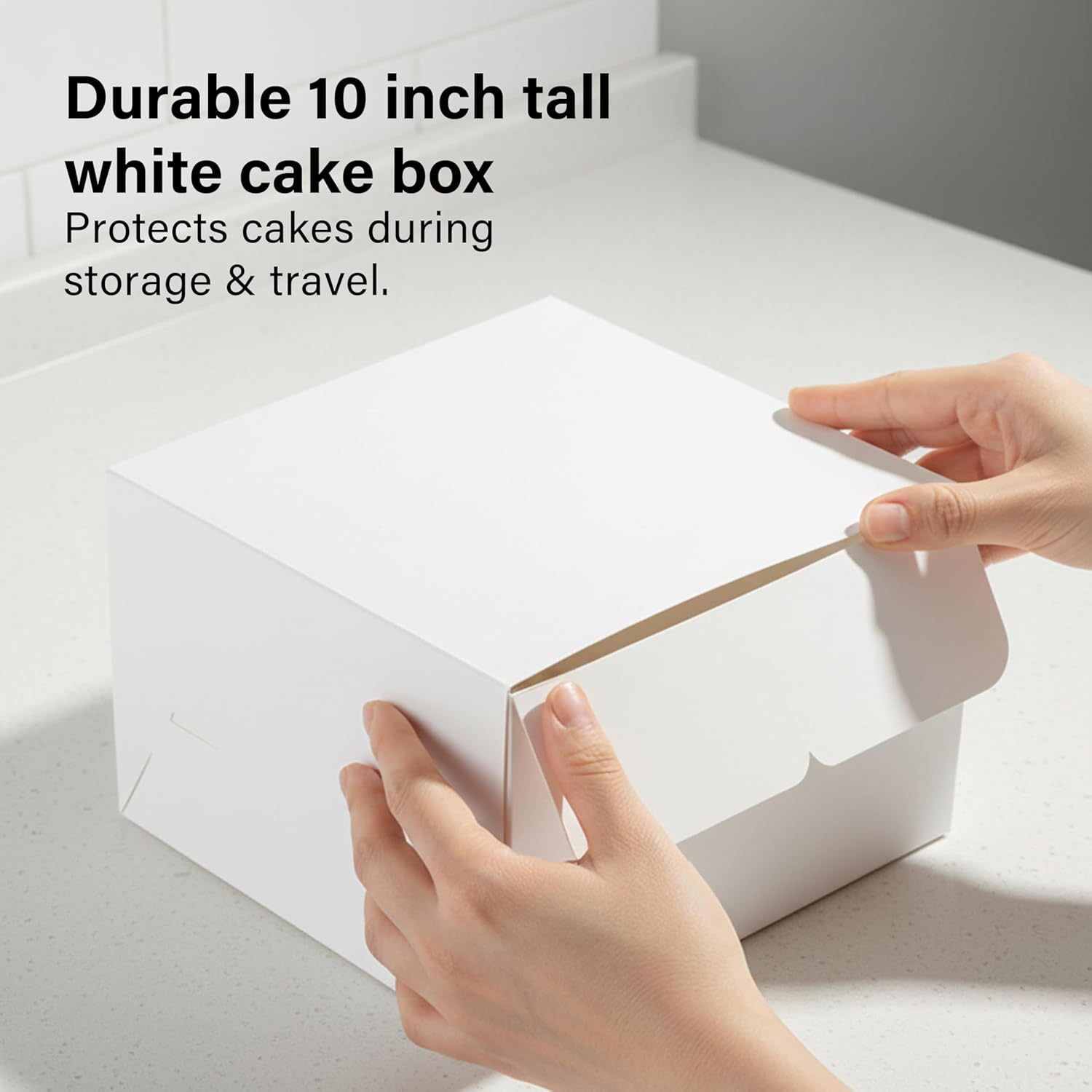 10 Inch Cake Board With Box Combo Round Wedding Birthday Cakes Storage Transport