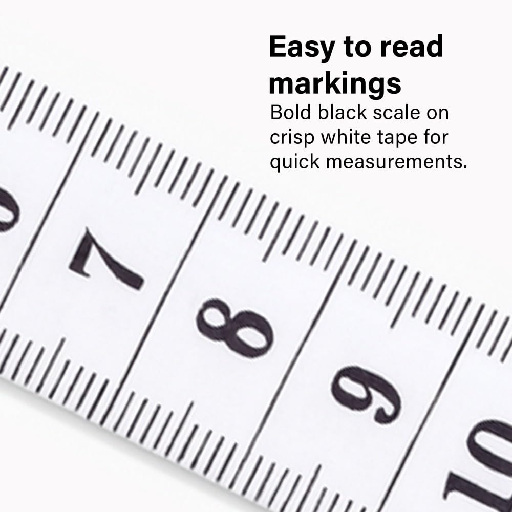 Dual Sided Flexible Measuring Tape 150cm / 60 Inch Soft Scale Body Measure DIY