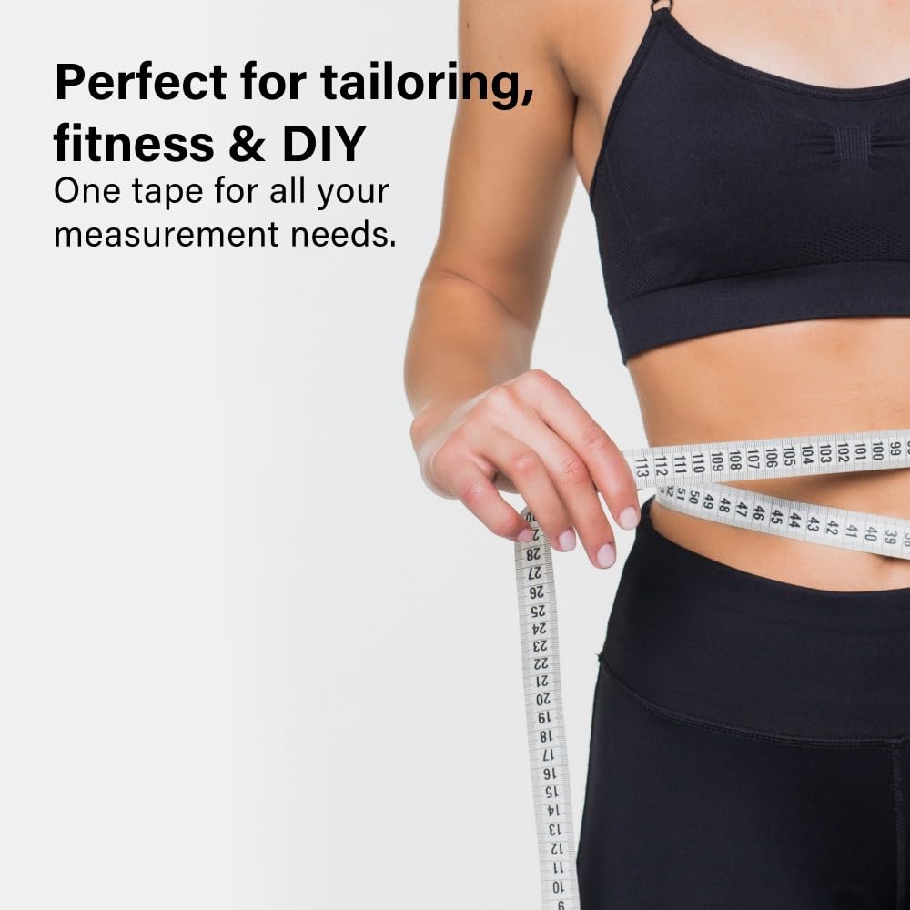 Dual Sided Flexible Measuring Tape 150cm / 60 Inch Soft Scale Body Measure DIY