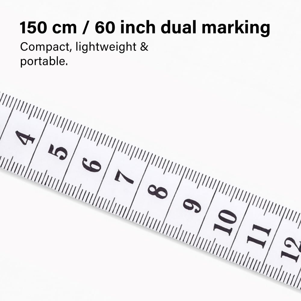 Dual Sided Flexible Measuring Tape 150cm / 60 Inch Soft Scale Body Measure DIY