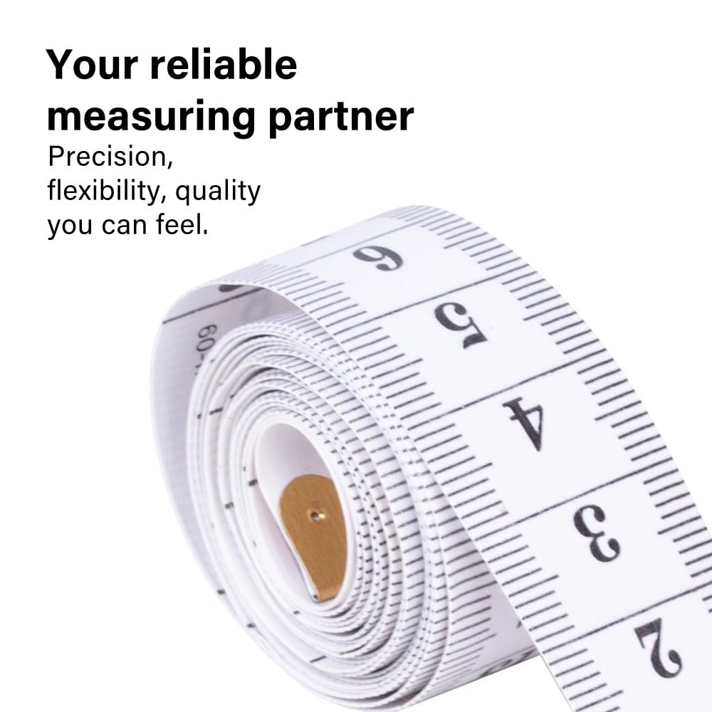 Dual Sided Flexible Measuring Tape 150cm / 60 Inch Soft Scale Body Measure DIY