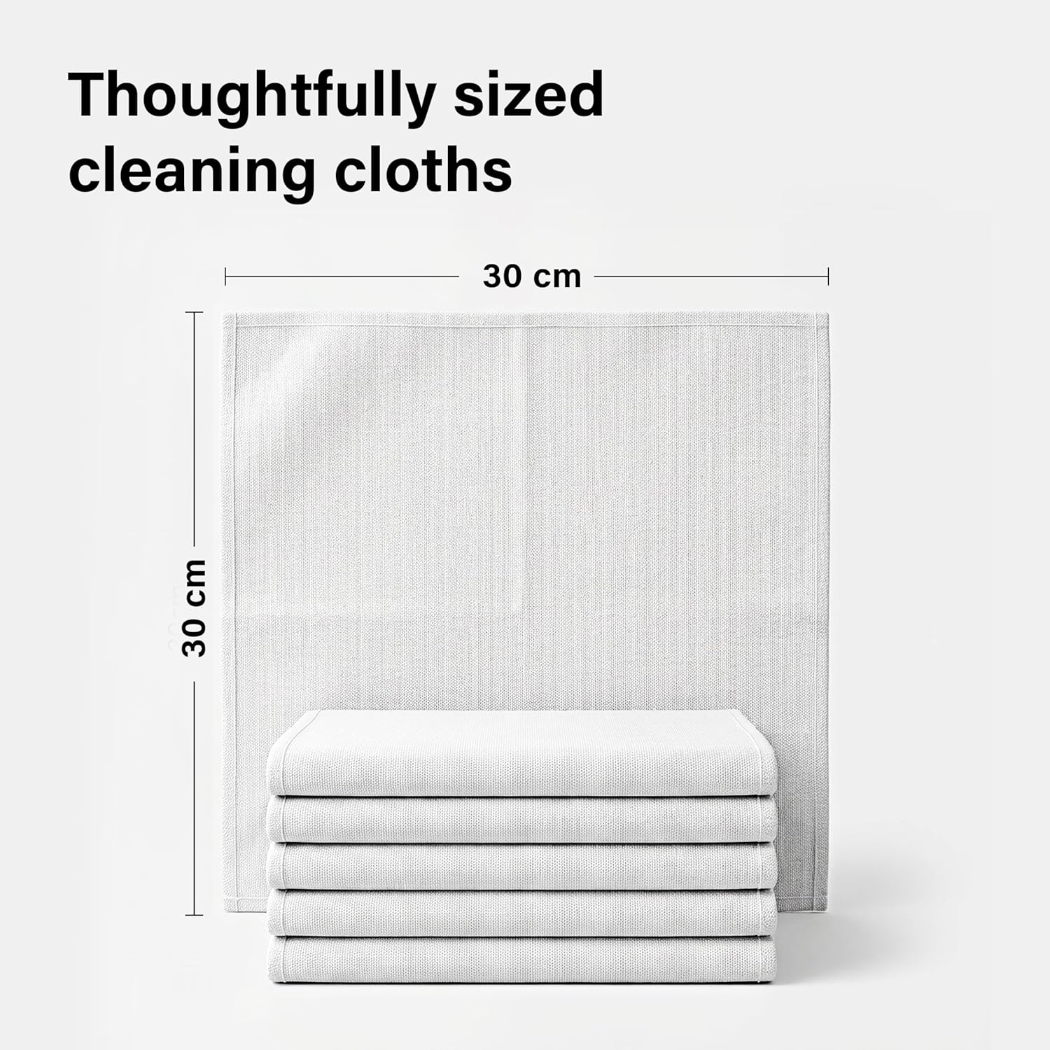 5 Pack Lint Free Cleaning Cloths Soft Streak Free Non Scratch Cleaning Polishing