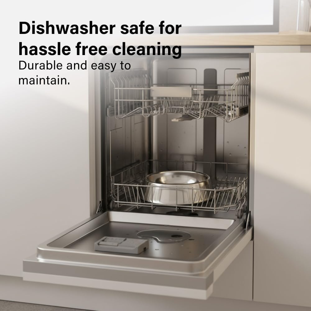 Stainless Steel Pet Bowl 780ml Non Slip for Feeding Large Dogs Dishwasher Safe