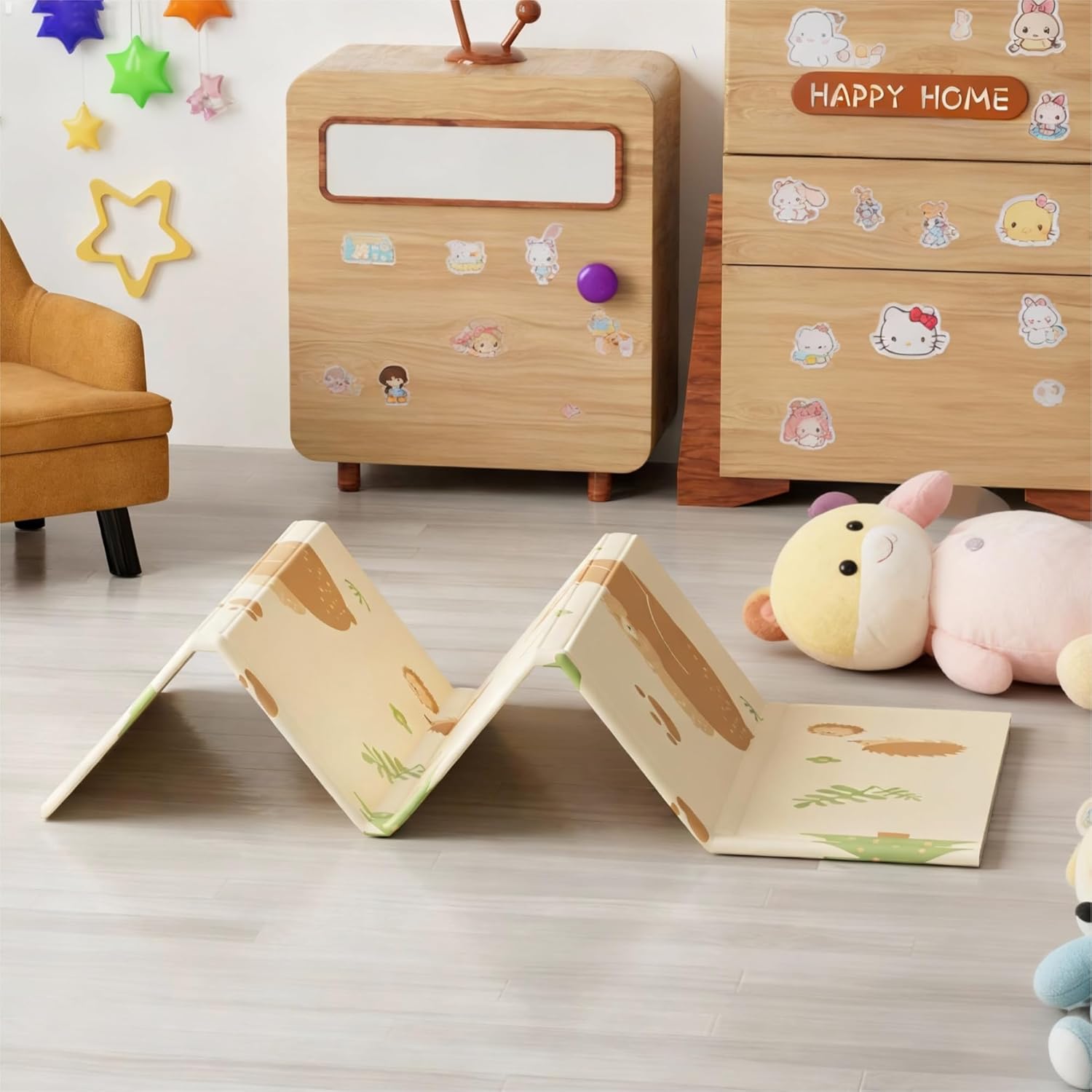 Baby Play Mat Large Reversible Foldable Waterproof Foam Non Slip Koala Portable