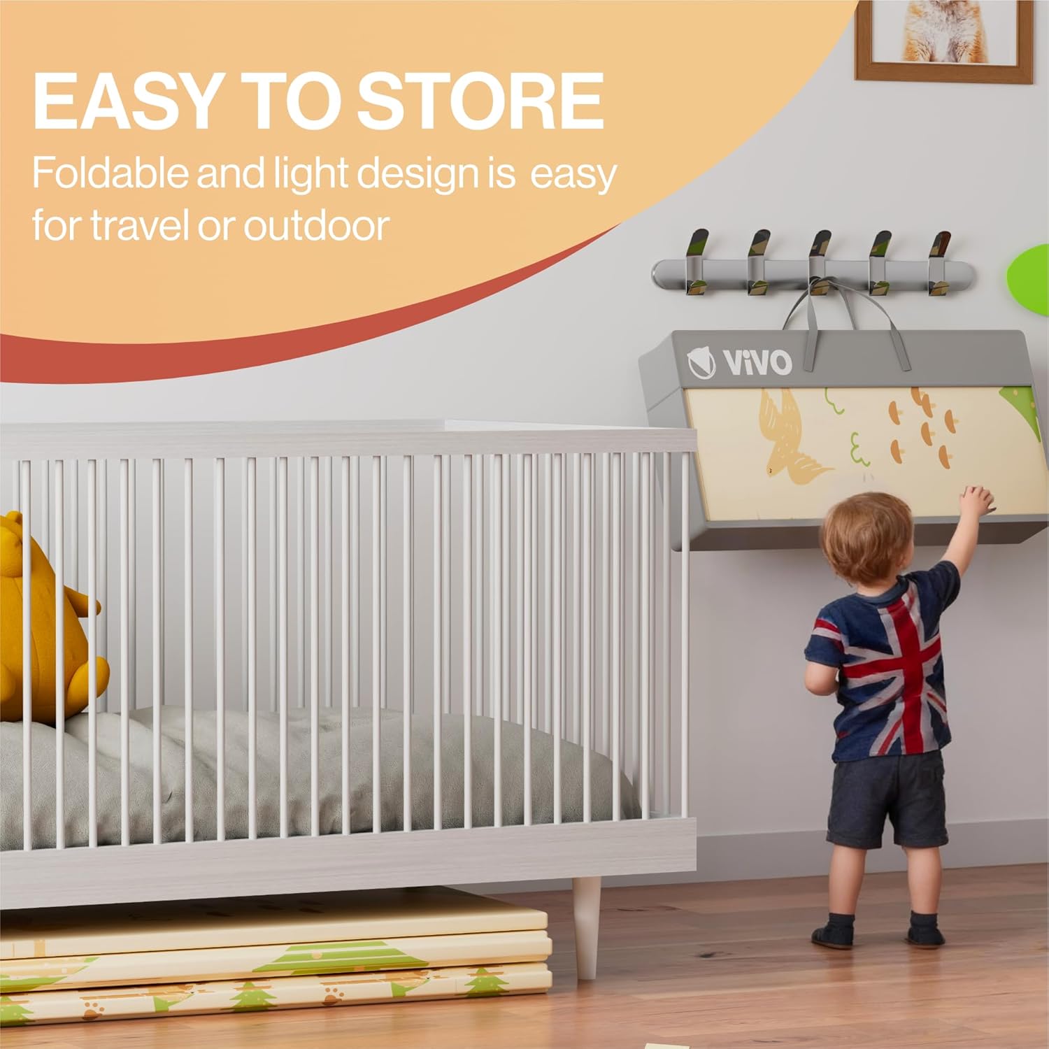 Baby Play Mat Large Reversible Foldable Waterproof Foam Non Slip Koala Portable