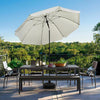 2M Outdoor Garden Parasols Umbrella with Crank Handle Tilting Sunshade UV 30+