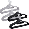 Non-Slip Velvet Adult Clothes Hanger Space Saving Wardrobe Suit Coat Swivel Hook