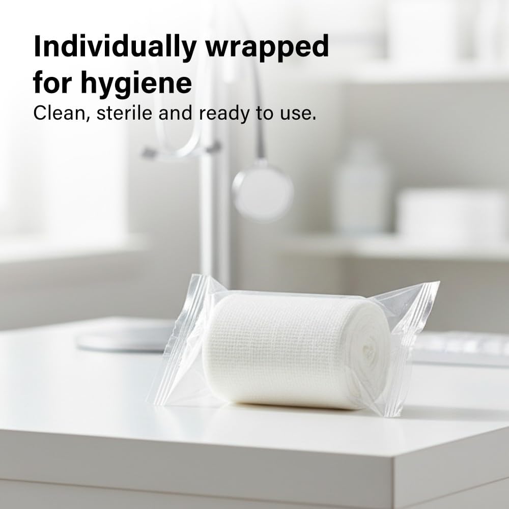 Conforming Bandage Roll Soft Compression Flexible Dressing Support Sterile Medic