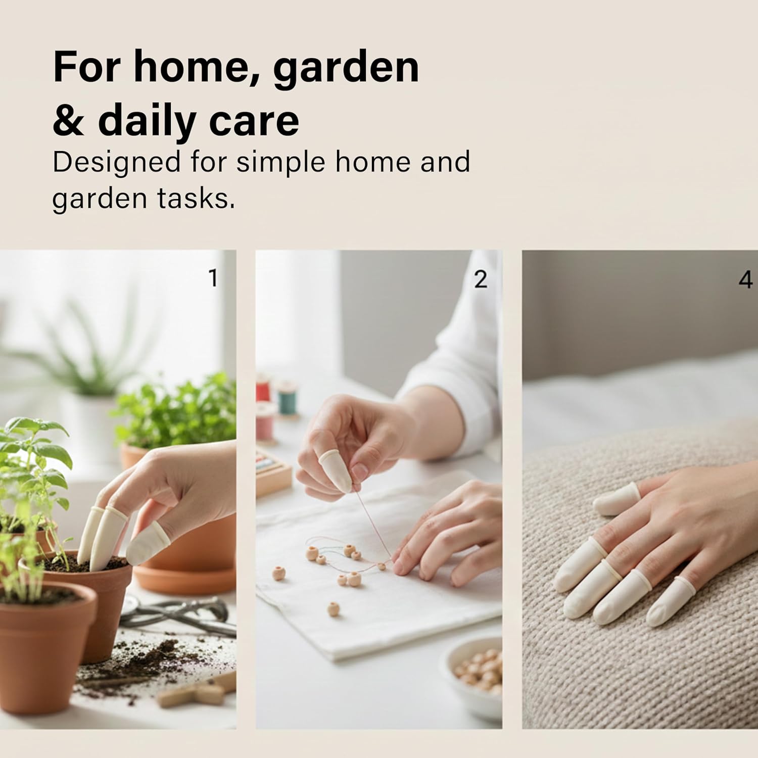 100pcs Latex Finger Cots Smooth Rubber Waterproof Finger Protection Hygiene Uses