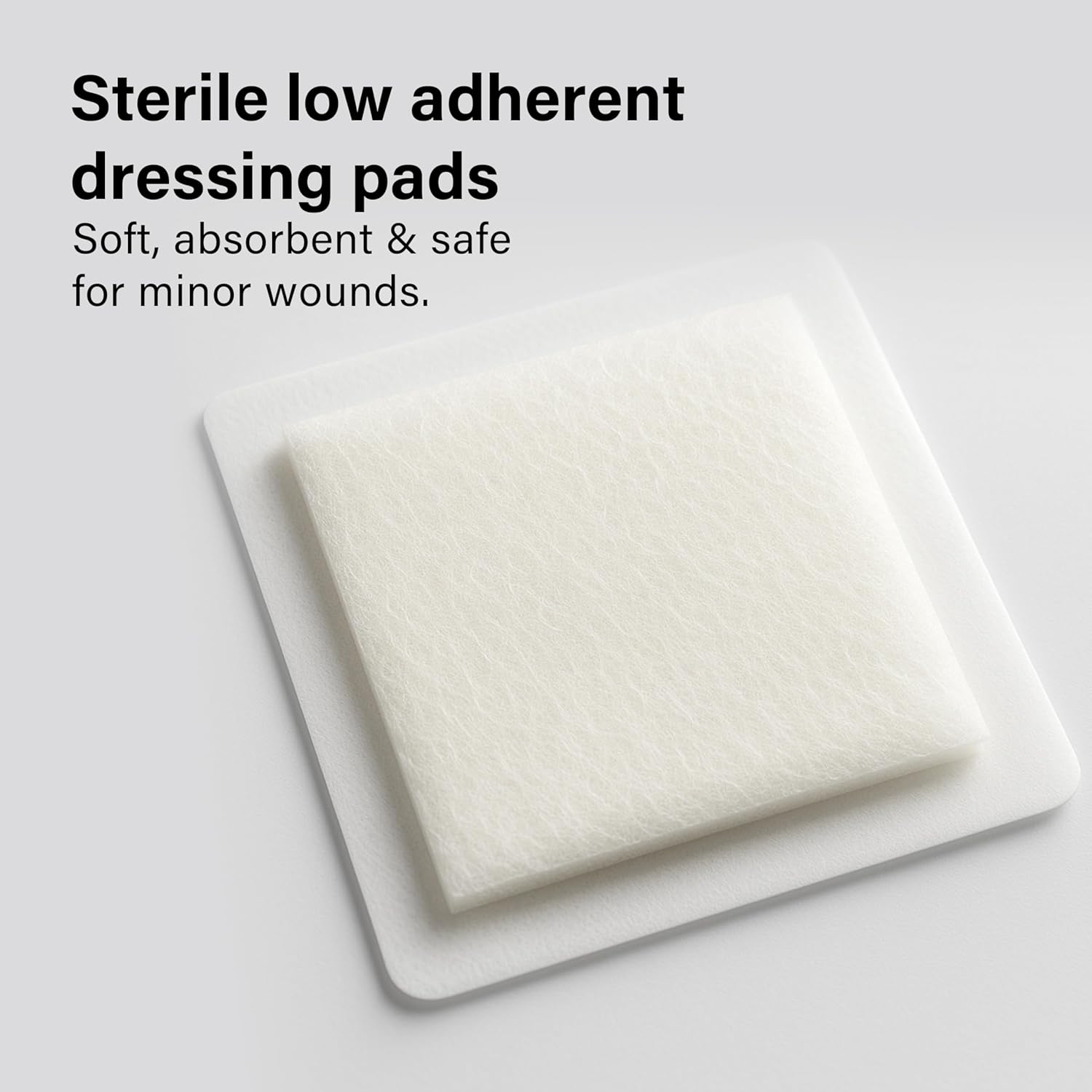 Low Adherent Dressing Pads 100 Pack Sterile Non Stick Wound Dressings 5/7.5/10cm